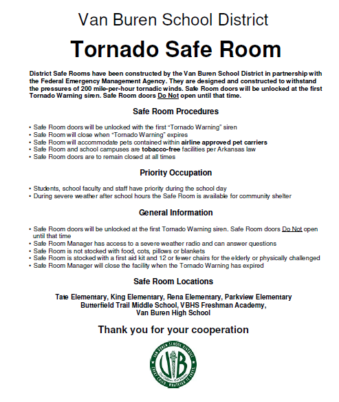 Tornado Safe Room Guidelines