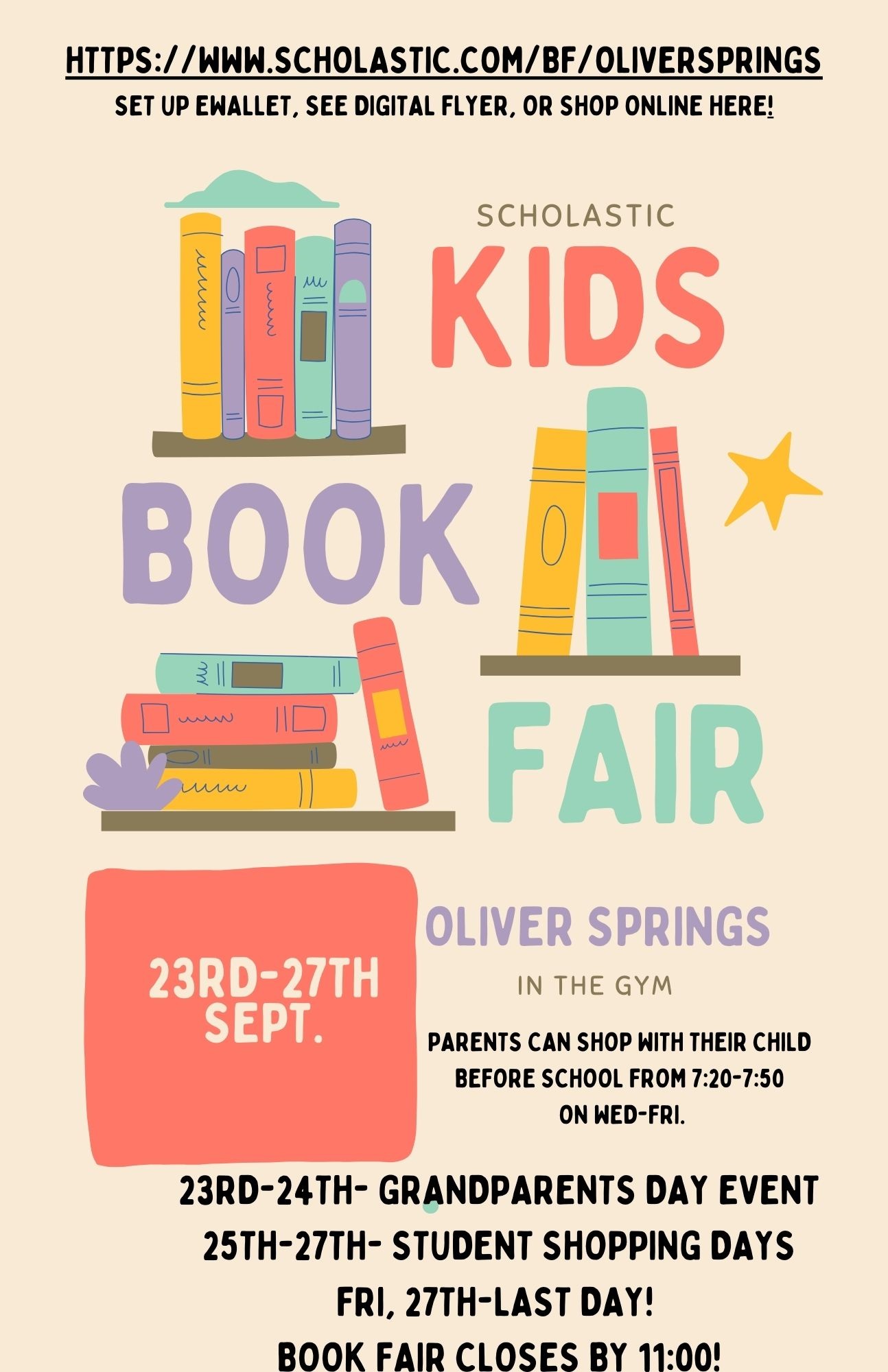 It's Book Fair Time! 9/23-9/27