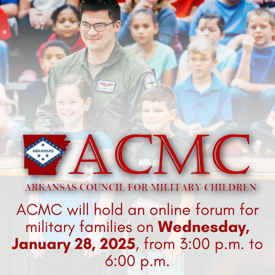 Arkansas Council for Military Children to host online forum January 28