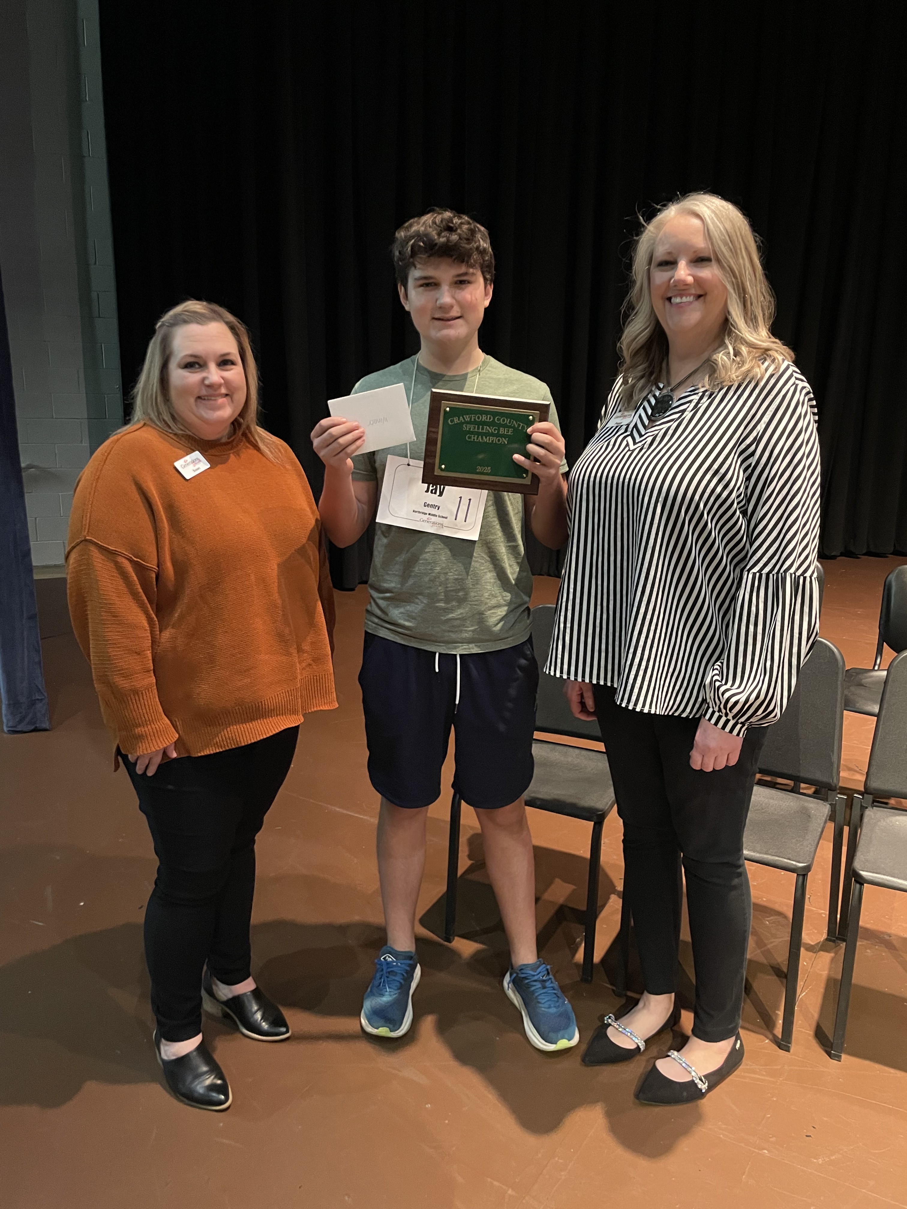 Northridge's Jay Gentry wins Crawford County Spelling Bee