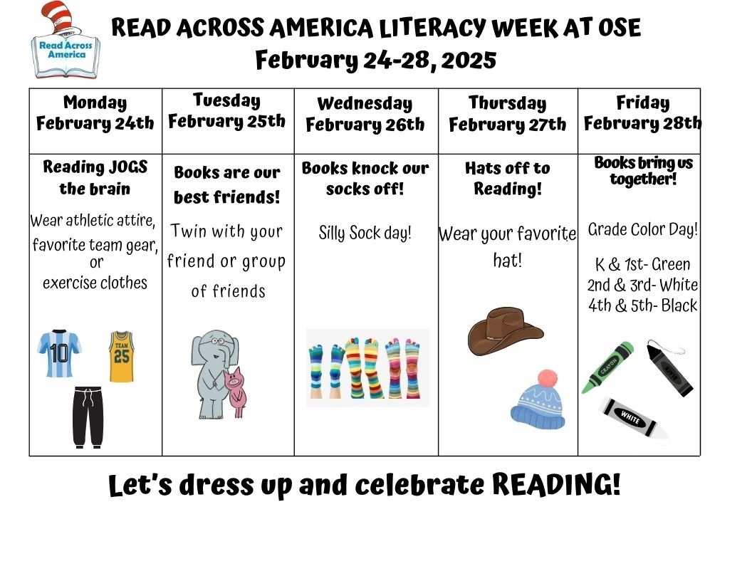 Read Across America Spirit Week 